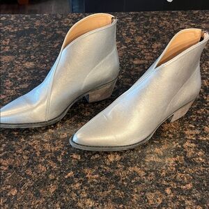 Silver Ankle Boots for Women size 10.5 (43)